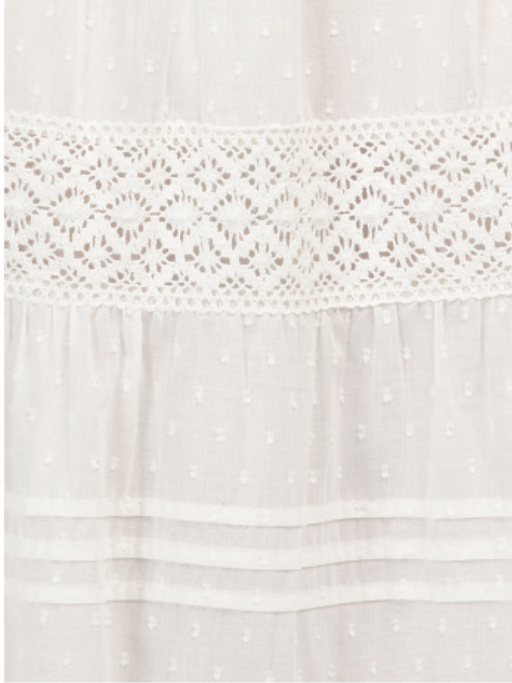 NEW Embroidered Eyelet Maxi Skirt- Ecru - Picture 5 of 14